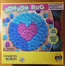 Creativity for Kids Pom Pom Rug craft kit new