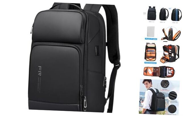17L Expandable Waterproof Travel Backpack for Men
