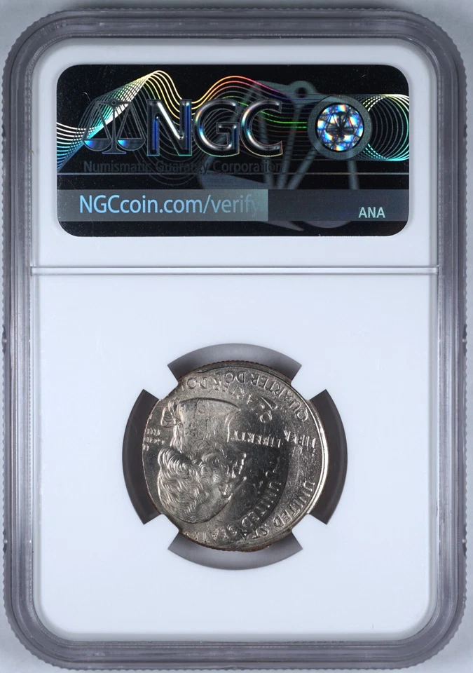 1999 25c Double Triple Multi Struck Connecticut Rare Mint Error Coin NGC MS65 - Image 4 of 4