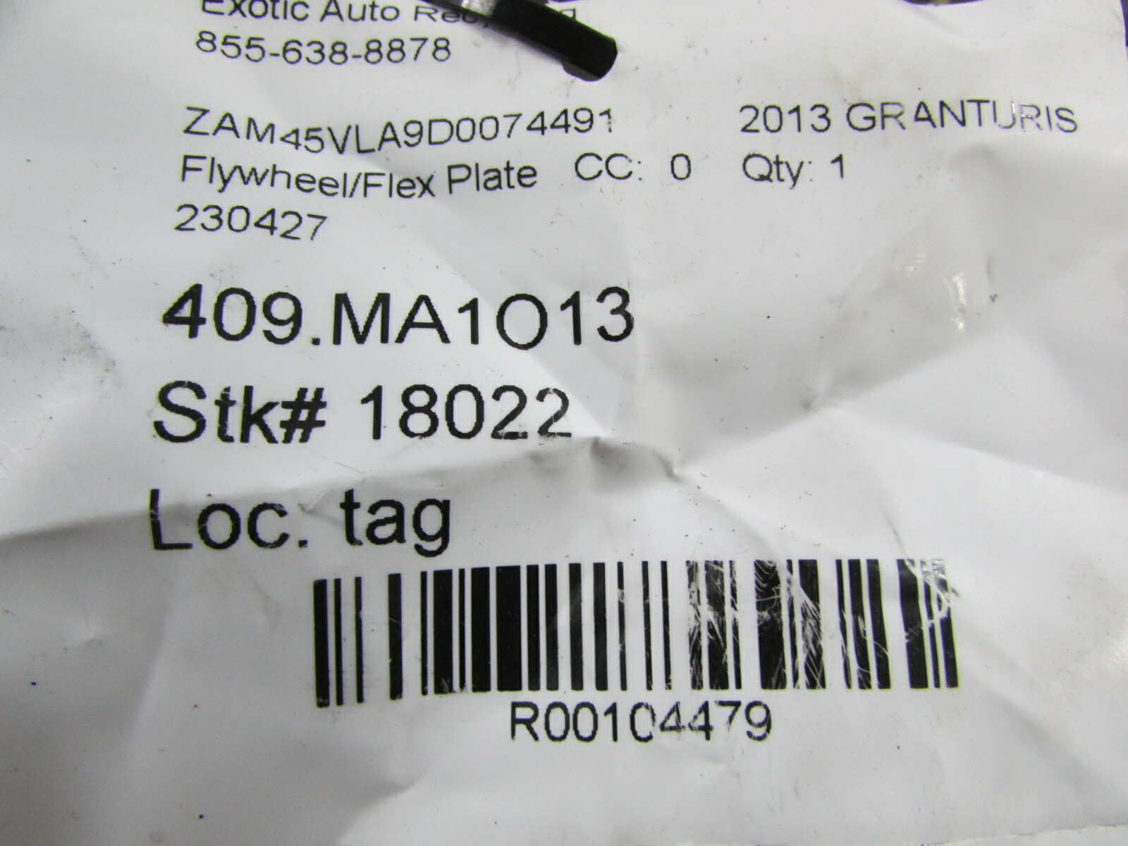 Maserati Granturismo, Quattroporte, Flywheel /Flex Plate, Used, P/N 230427