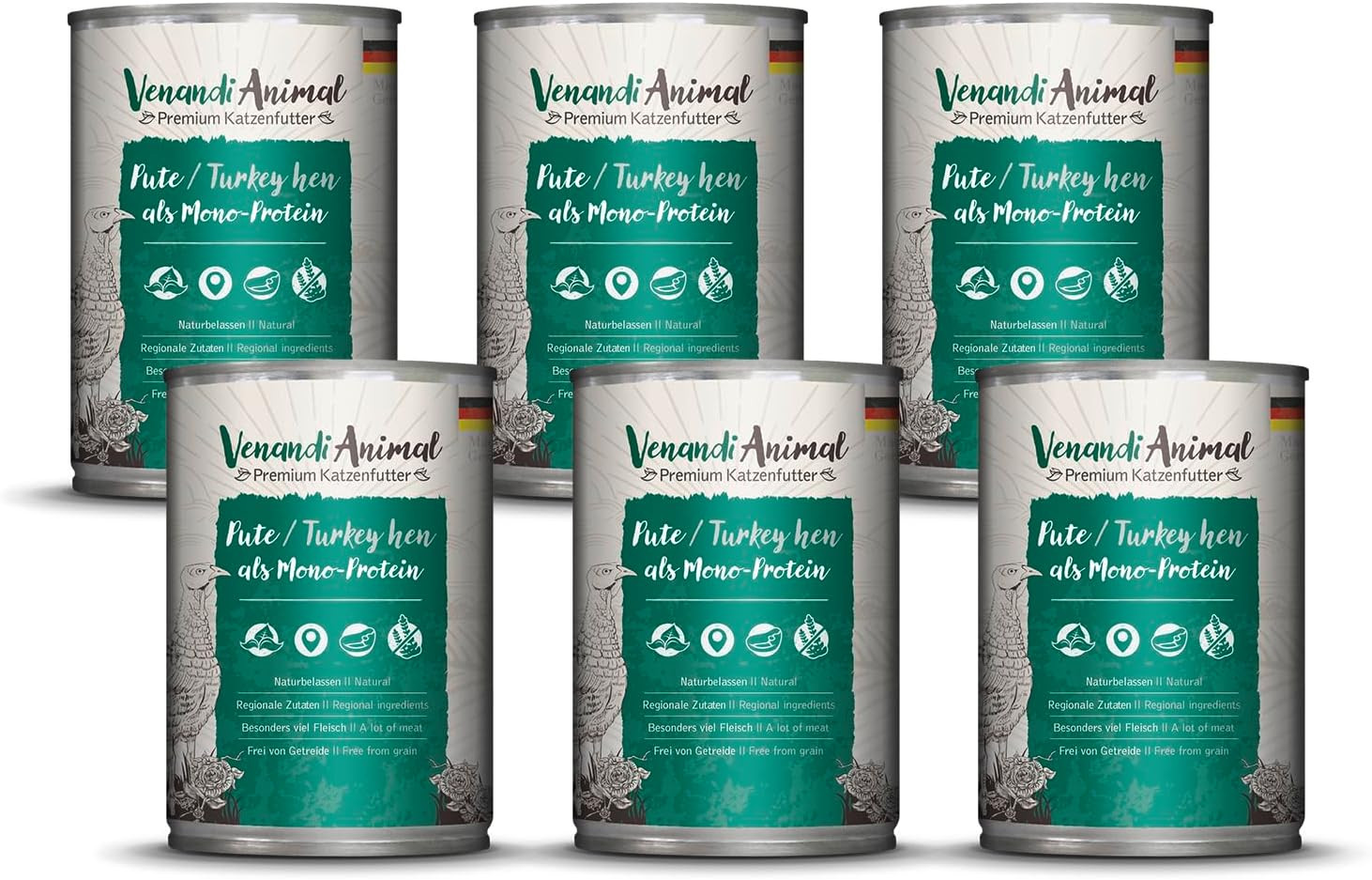 Venandi Animal Tacchino: Il Cibo "Mai Più Senza" per il tuo Gatto Star