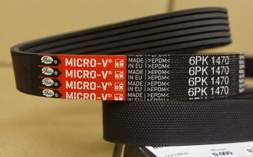 Cinturón Serpentino Poli-V Acanalado 6 Costillas Genuino Gates 6PK1470 Micro-V 1470mm 57.874" - Imagen 4 de 5