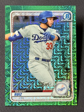 2020 Bowman Chrome GREEN MOJO REFRACTOR PROSPECT ROOKIE Keibert Ruiz 29/99