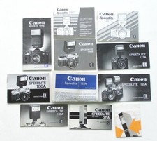 Canon Speedlites Electronic Flash Instruction Manual Originals: Lot of 11