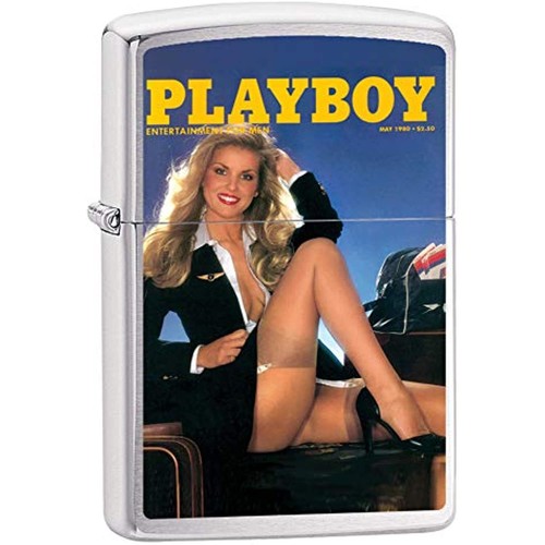 Zippo Playboy Mai 1980 Cover Satin Chrome Windproof Feuerzeug NEU RAR - Bild 8 von 12