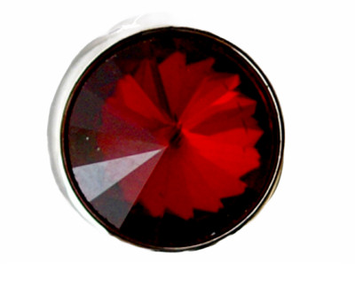 Mini Snap Jewelry Dark Red Rhinestone Stud fits 12mm Petite Ginger Charms
