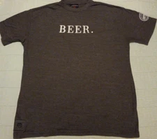 XL J America Pop Top Gray Shipyard Brewing Co. T Shirt W/ Attached Bottle Opener