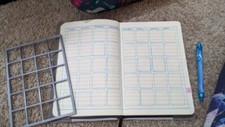 Calendar Grid for Planners and Journals 5x7 Stencil Tracing Template