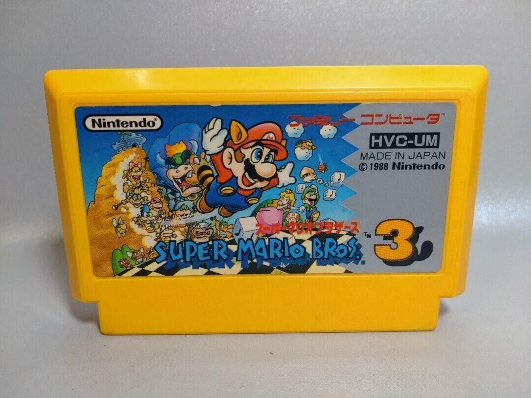 Famicom Super Mario Bros. 3 Japan Cartridge Only Tested Works
