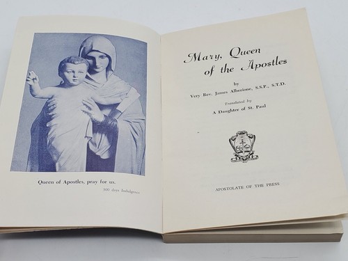 Vintage Christian Theology Book Mary Queen of Apostles By James Alberione 1956 - Picture 5 of 8