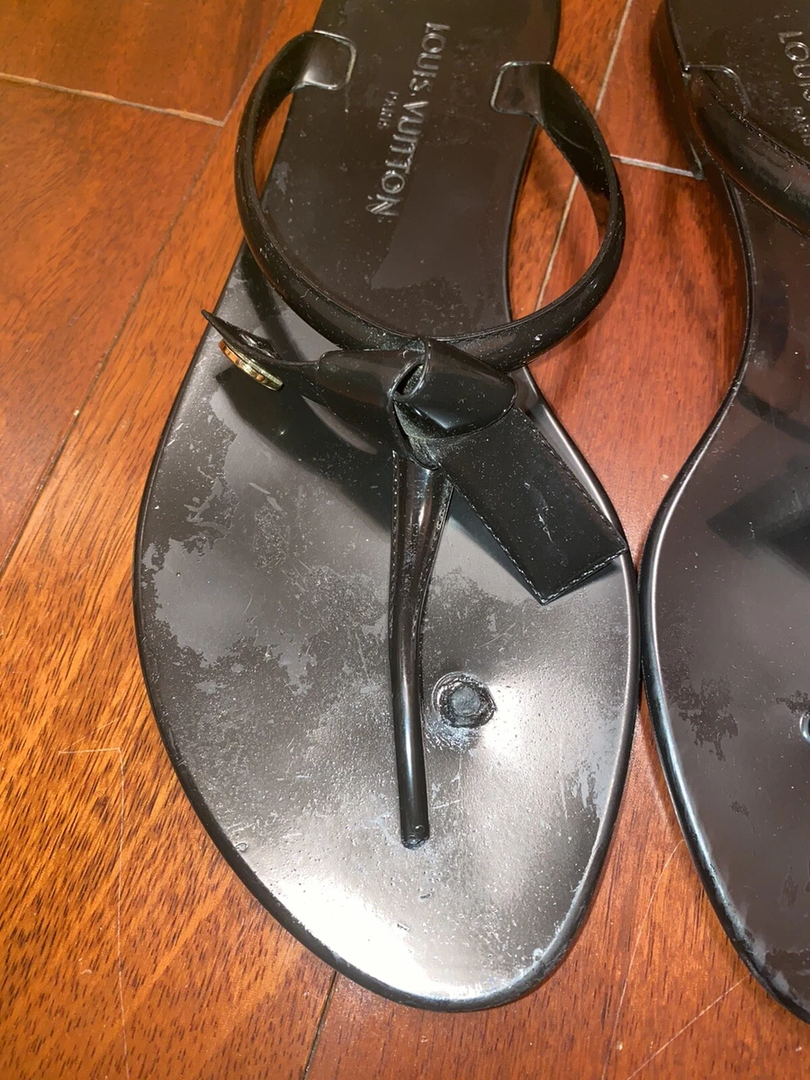 Louis Vuitton Jelly Thong Sandals in Used Condition eBay