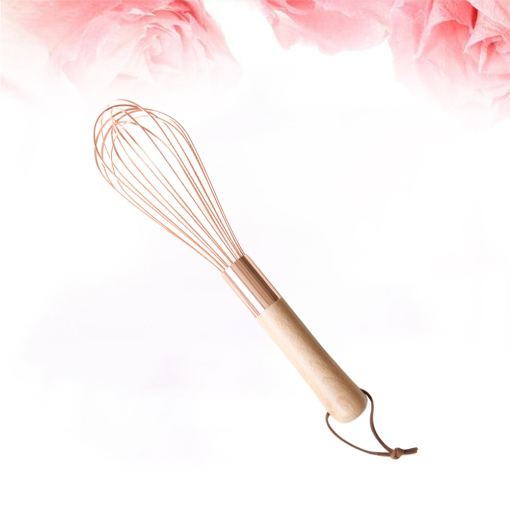 Bamboo Stainless Steel Egg Blender Hanging Kitchen Hand Whisk eBay