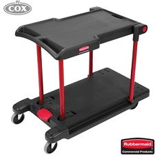 Rubbermaid Convertible Utility Cart Folding Collapsible Platform Utility Truck