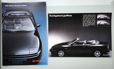 Toyota Celica Convertible - 1991 - Brochure Brochure - SET of 2 Brochures