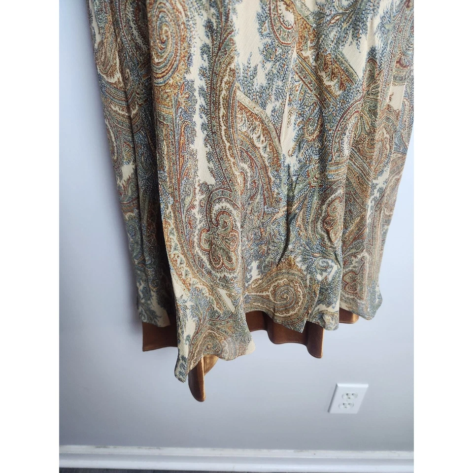 Vestido midi de cachemira Jill de colección con tono joya talla 10 Hong Kong cottage boho  Foto 4 de 4