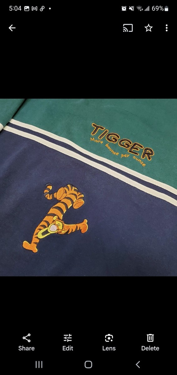 超希少 USA製 90s ディズニー TIGGER スウェット ヘインズ Old Disney スウェット tigger ティガー 古着 ディズニー