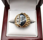Vintage 10K Gold Hematite White Topaz Roman Soldier Men's Ring Size 9.5 [R288] — photo 10