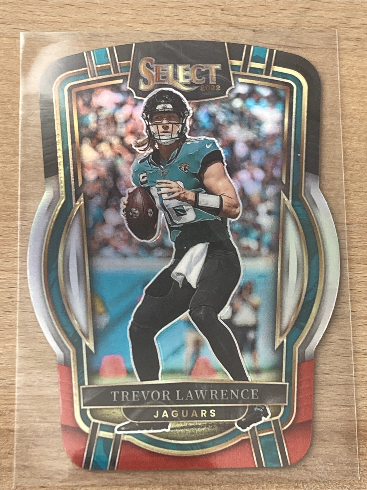 Trevor Lawrence 2022 Select Black Red Prizm Die-Cut Club Level #254