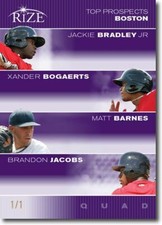 2012 Jackie BRADLEY * Xander BOGAERTS * Matt BARNES * Brandon JACOBS Rize 1/1