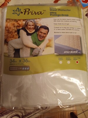 Priva Ultra Sheet Protector 34 In X 36 In Tuck In Flaps