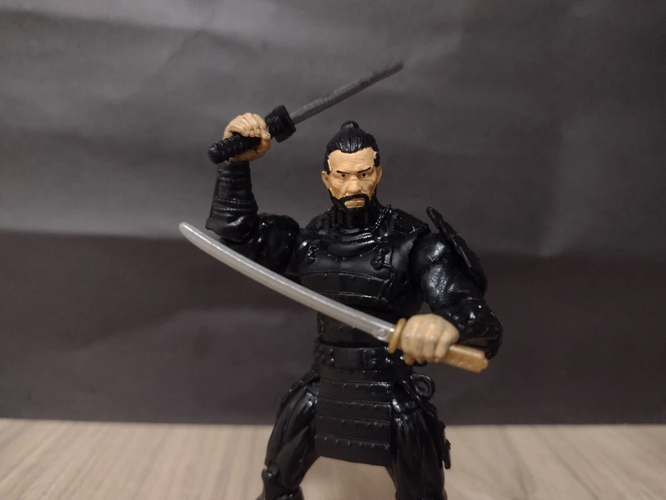 3.75"  3 3/4 1:18 Custom Figure  Black Samurai Shogun Star MARVEL UNIVERSE SCALE - Image 3 of 4