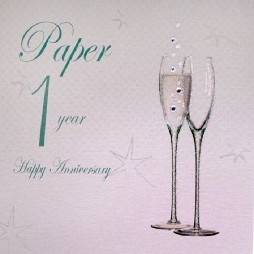 1st First Paper Anniversary Card
