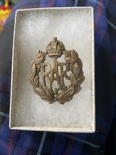 Genuine WW1 Royal Air Force  Cap Badge