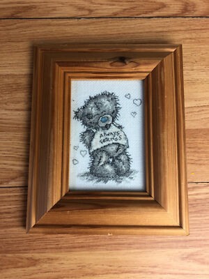 Tatty Teddy Me to You Always Friends fertig & gerahmt Kreuzstich 4,5'' x 3'' 