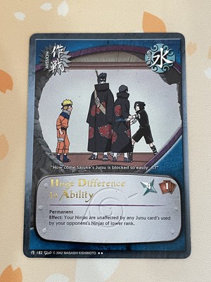 Naruto CCG, Huge Difference in Ability, 182, LP, Rare