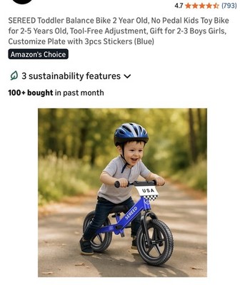 Balance Bike For Toddlers BoBike