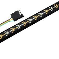 60" Arrow LED Tailgate Light Bar Sequential Amber Turn Signal - Solid Beam -