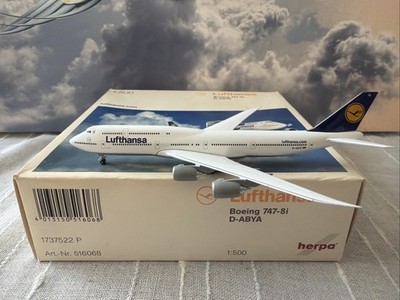Herpa Wings Lufthansa (D-ABYA) B747-8 (NG) ''VERY RARE'' 1/500