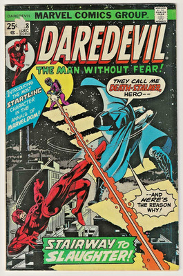 Daredevil # 128 (4.5) 12/1975 Marvel 25c Bronze-Age vs. The Death-Stalker!  