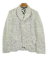 BLACK COMME des GARCONS Jackets WhitexGray Leopard Pattern XS 2200635423016