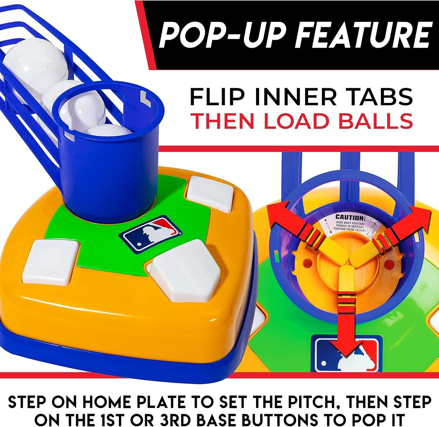 2-in-1 Baseball Tee & Pitching Machine