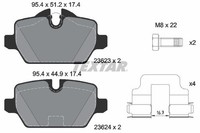 Bremsbelagsatz Hinten Lucas-System FüR BMW E81 E87 E90 E92 04-13 34216767146