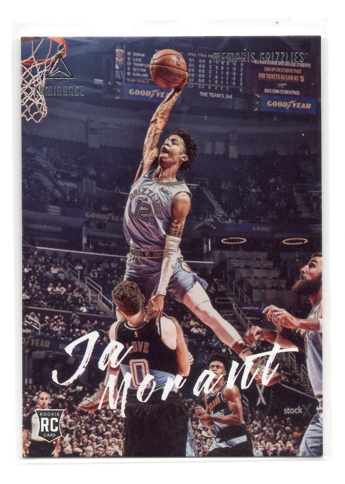 2019-20 Panini Chronicles - Luminance Ja Morant #165 (RC)