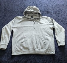 XL Nike Hoodie Mens Grey Swoosh Logo Hooded Vintage Y2K Pullover Sweatshirt Used