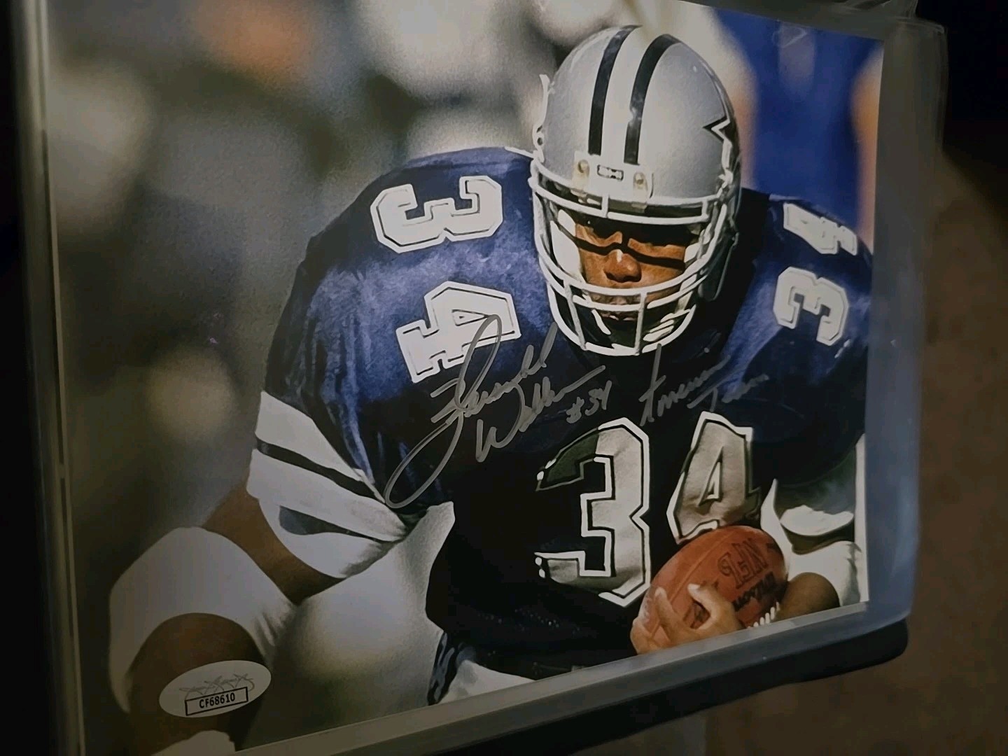 Herschel Walker Autographed Signed Dallas Cowboys Star RB 8x10 Photo Jsa Certified 
