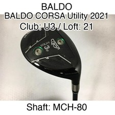 BALDO BALDO CORSA Utility 2021 U3 Hybrid  21 MCH-80 Stiff Right-Handed