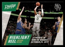 2017-18 Prestige Jayson Tatum Highlight Reel RC Rookie #7 Boston Celtics 103