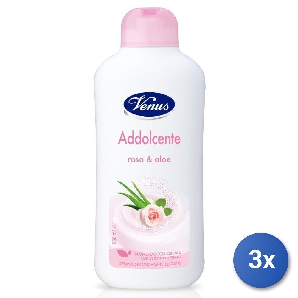 3X Venus Bath 650 ML. Pink/Aloe