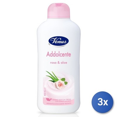 Venus Duschgel 650 Ml Rosa Aloe Transparent 3X MPN 8009150116038