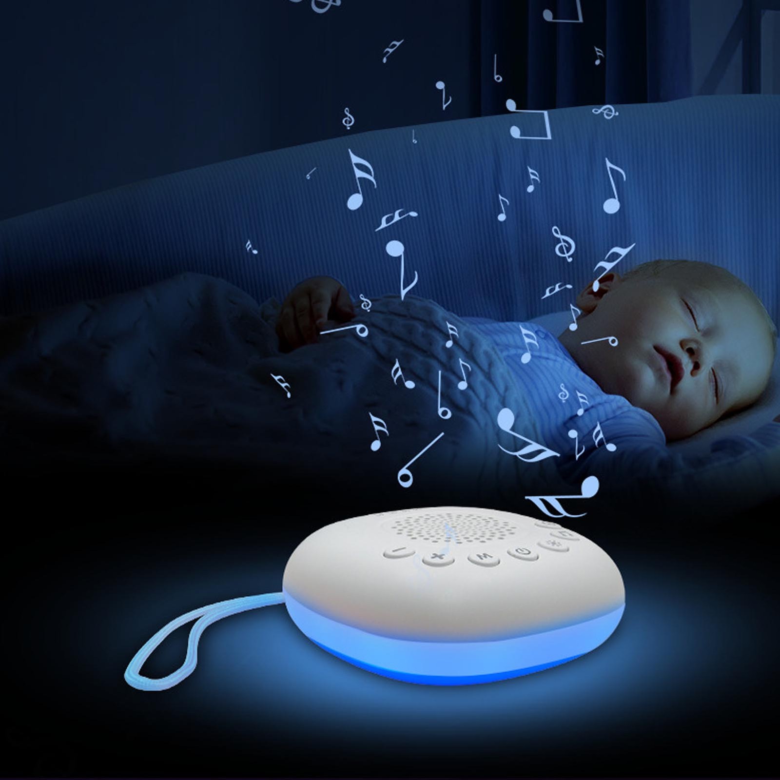20 Sounds White Noise Machine Natural Rain Sound Therapy Sleeping Aid w/ Timer