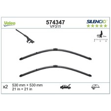 Valeo Scheibenwischer Set vorne 8N1955425D | 23420597