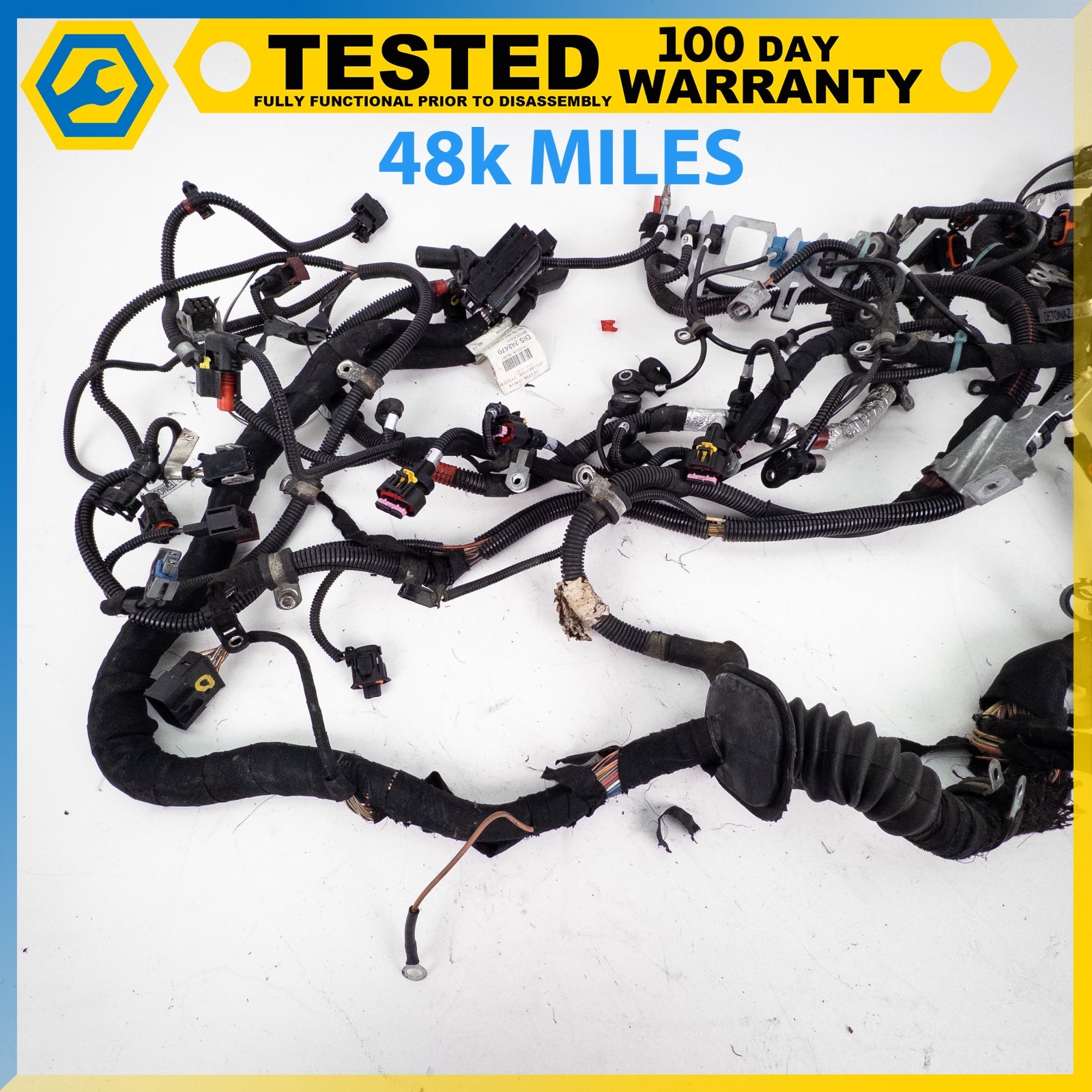 08-17 MASERATI GRANTURISMO 4.2L V8 ENGINE MOTOR WIRING WIRE HARNESS OEM