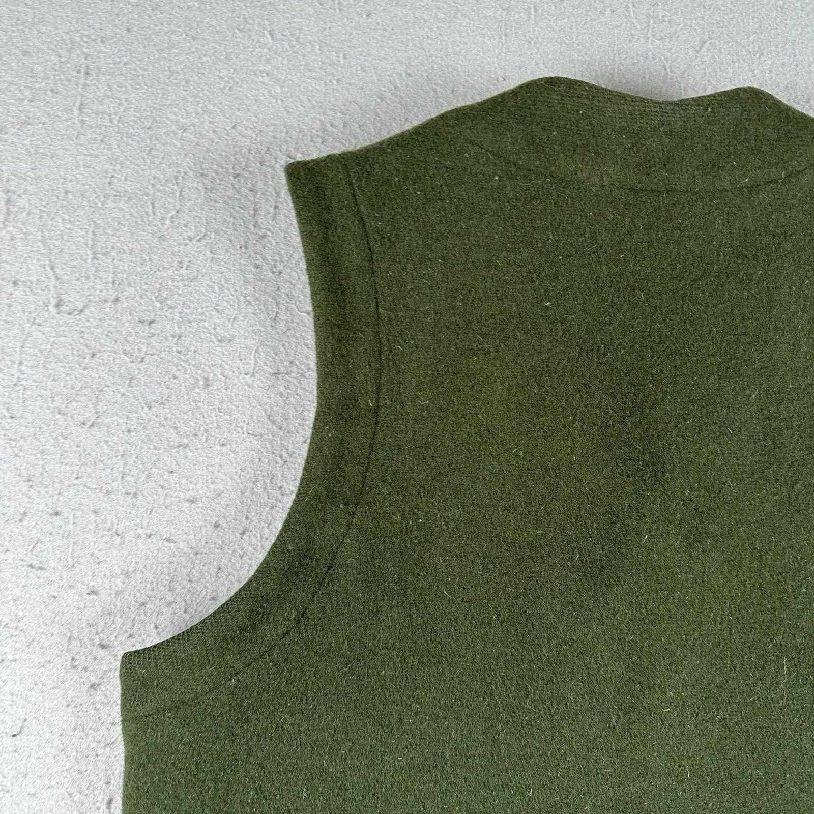 Boreal Mountain Anoraks Vest Men’s Small Green Wool Outdoor Hiking Hunting - product detail image 17
