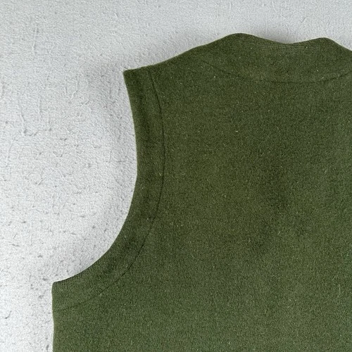Boreal Mountain Anoraks Vest Men’s Small Green Wool Outdoor Hiking Hunting image 17