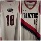 Hansen Yang Signed NBA Portland Trailblazers Nike Jersey Fanatics Authentic