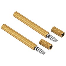2Pcs Golf Club Groove Sharpener Square Re-Grooving Tool Golf Club Cleaning Gold